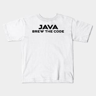 Java Brew The Code Programming Kids T-Shirt